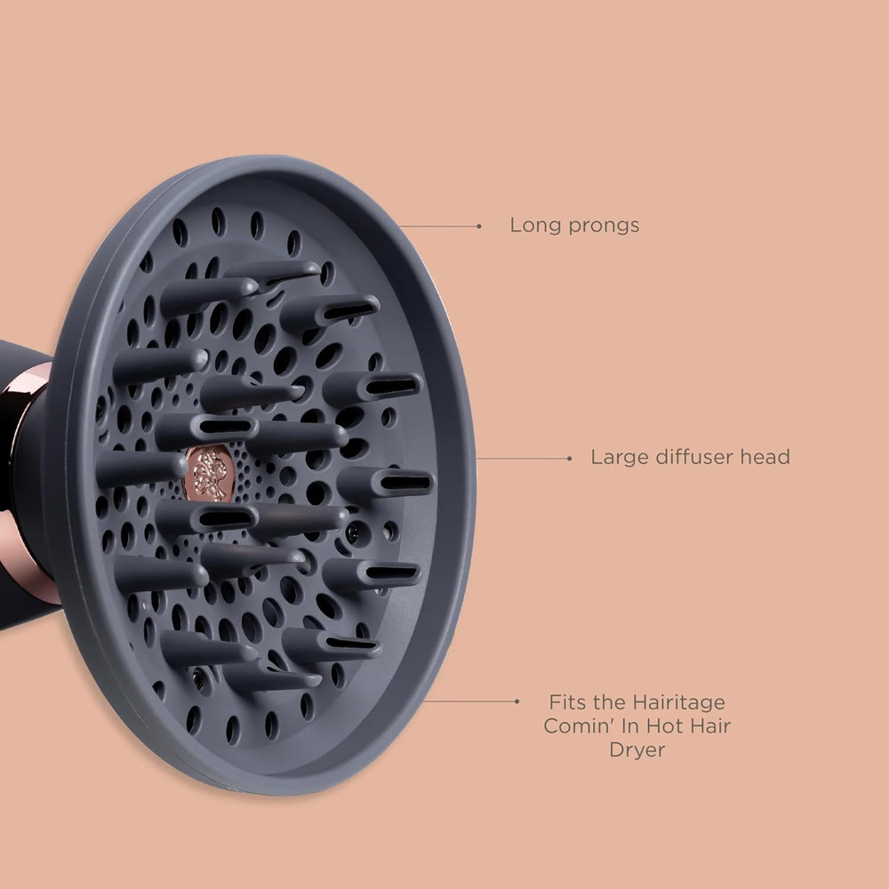 Ionic Hair Blow Dryer & Diffuser + Concentrator Attachments, for All Hair Types,