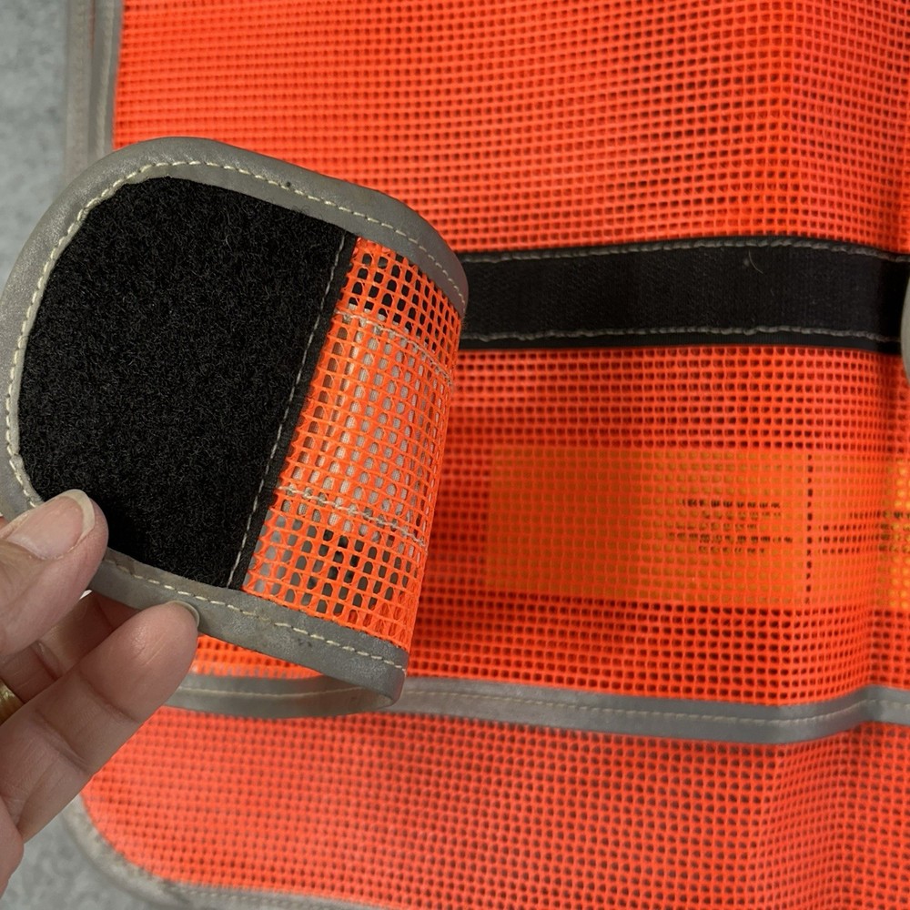 High Visibility Reflective Road Work Construction Mesh Safety Vest Hook & Loop