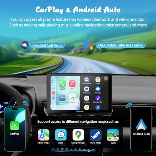 W901 Pro with Wireless Bluetooth Transmission Portable Carplay & Android Auto