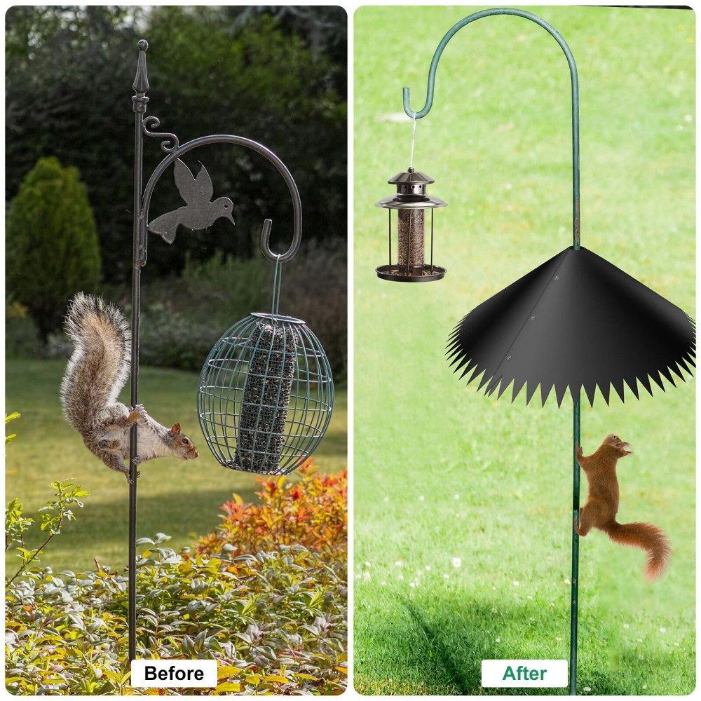 Around-wrap Squirrel Baffles 19'' Bird Feeder Squirrel Proof Baffle