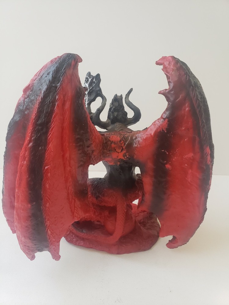 Satan Standing Color Red & Black /Devil / Size 10" X 9" Handmade / Unique Piece