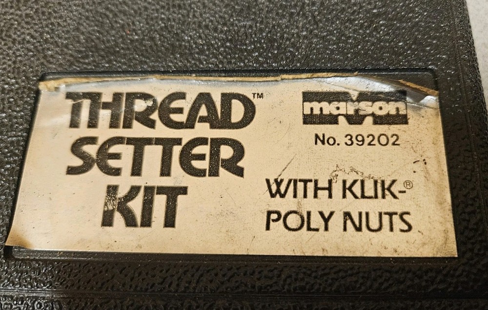 Used MARSON no. 39202 Thread Setter Kit, Mechanic Tool