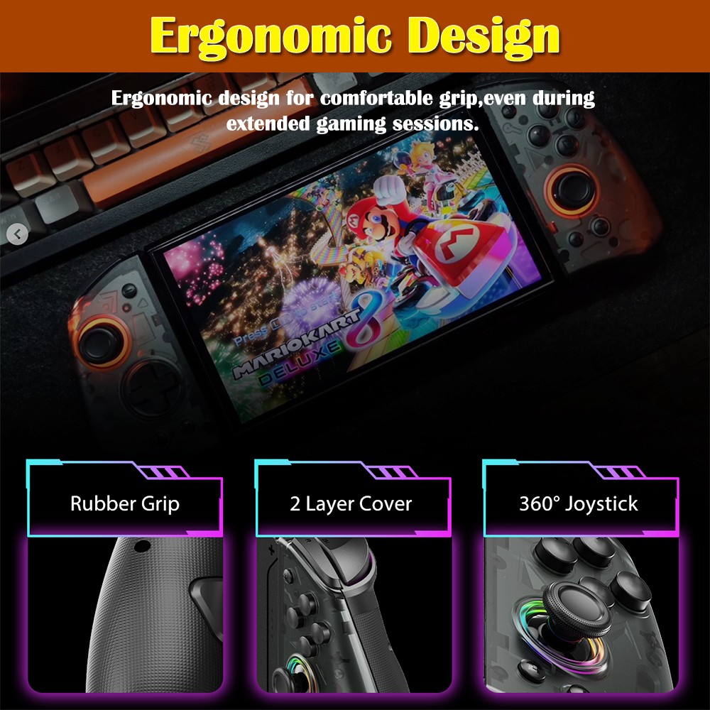 Wireless Joy-pad Controller for Nintendo Switch OLED Switch Lite IOS PC Mobile