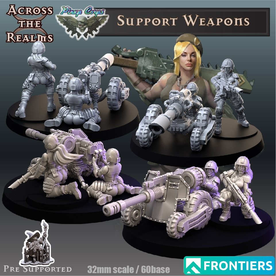 FEMALE CORPS SUPPORT WEAPONS (PIN-UP)