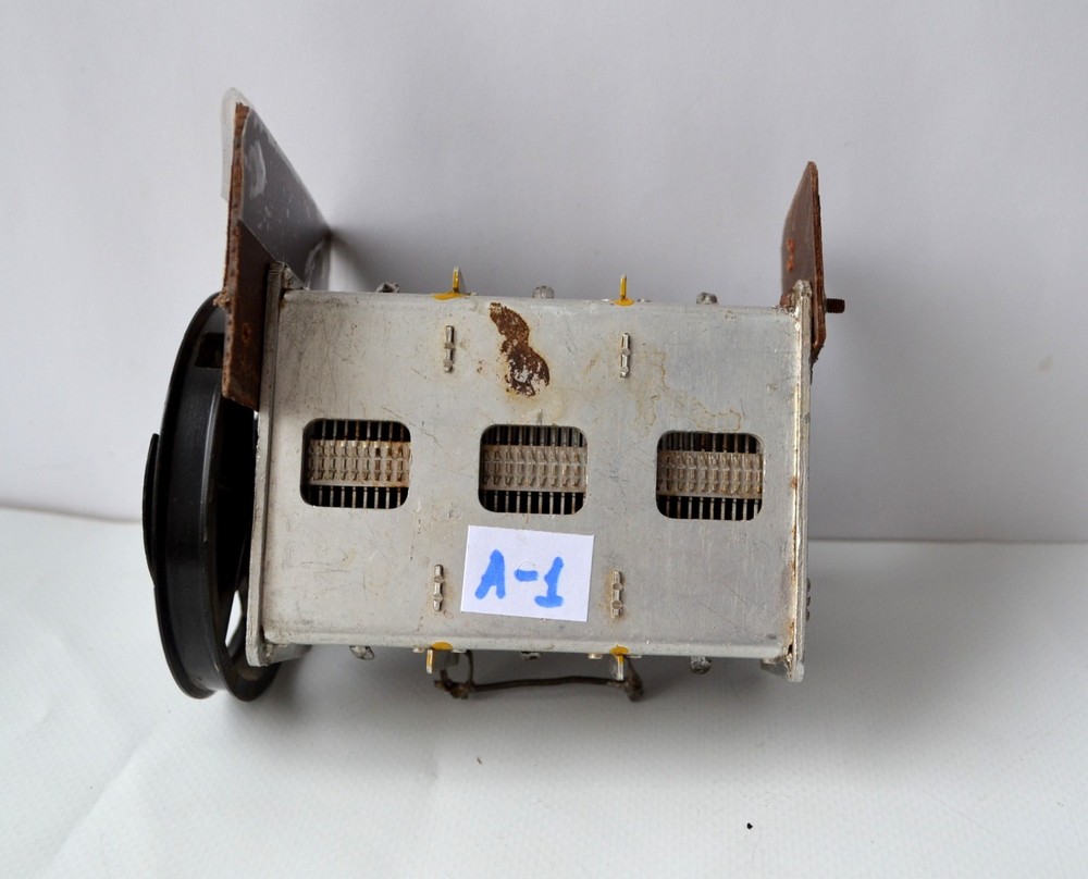 3 (Three) Section Air Variable Capacitor 3x 18-465pF Vintage Soviet USSR Working