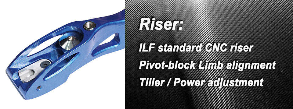 X9 25''Intermediate Recurve Bow Riser ILF Riser Target Bow Riser Shooting Hunt