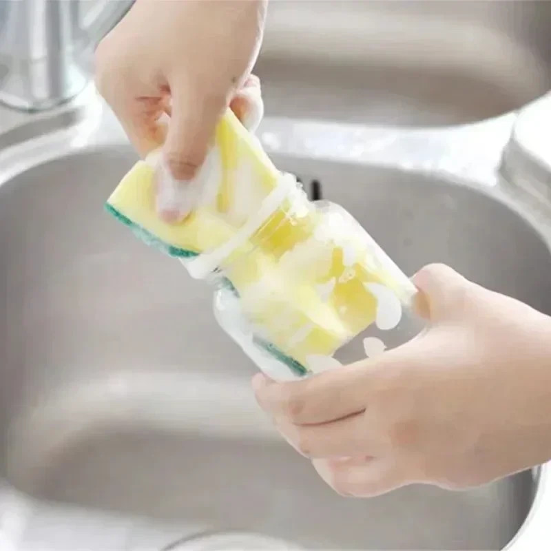 Highly absorbent double-sided sponge magic cleaning pot rust sponge cleaning bru