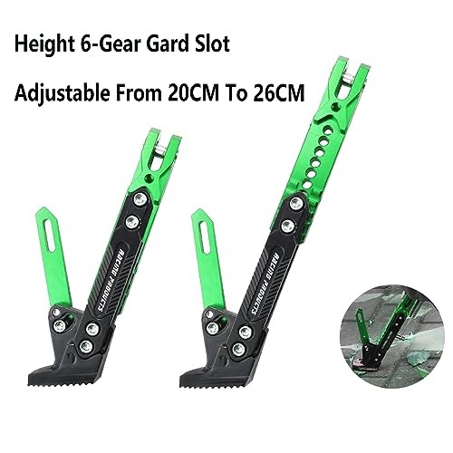 Universal Motorcycle Kickstand Adjustable Foot Side Support Parking Green