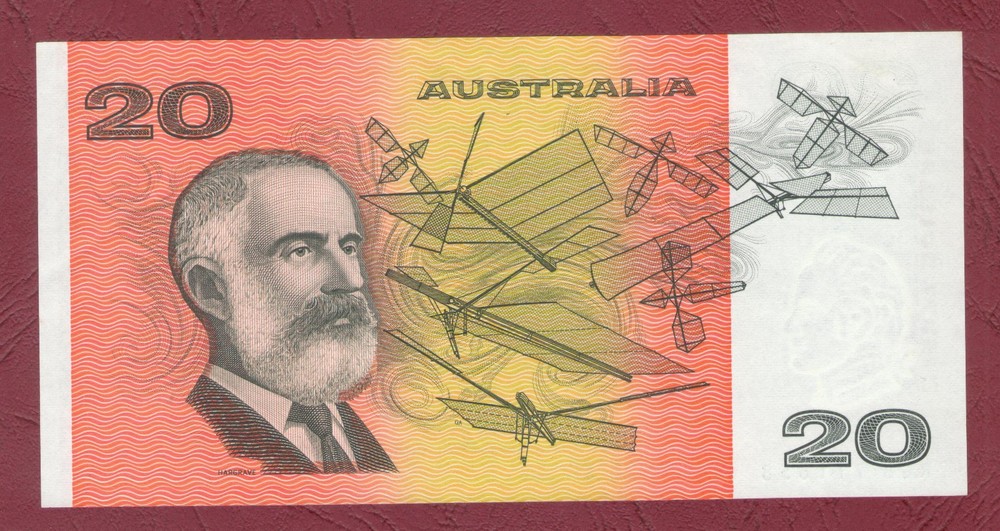 AUSTRALIAN PAPER BANKNOTE 1993 FRASER / EVANS $20 UNC