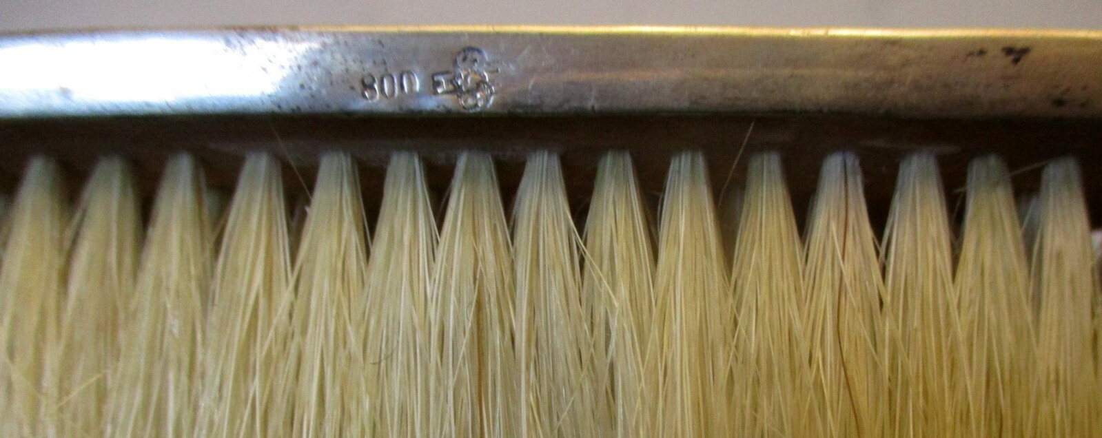 Antique German SILVER 800 Hallmark PUTTO CUPID Cherub & BOW ROCOCO Brush Vanity