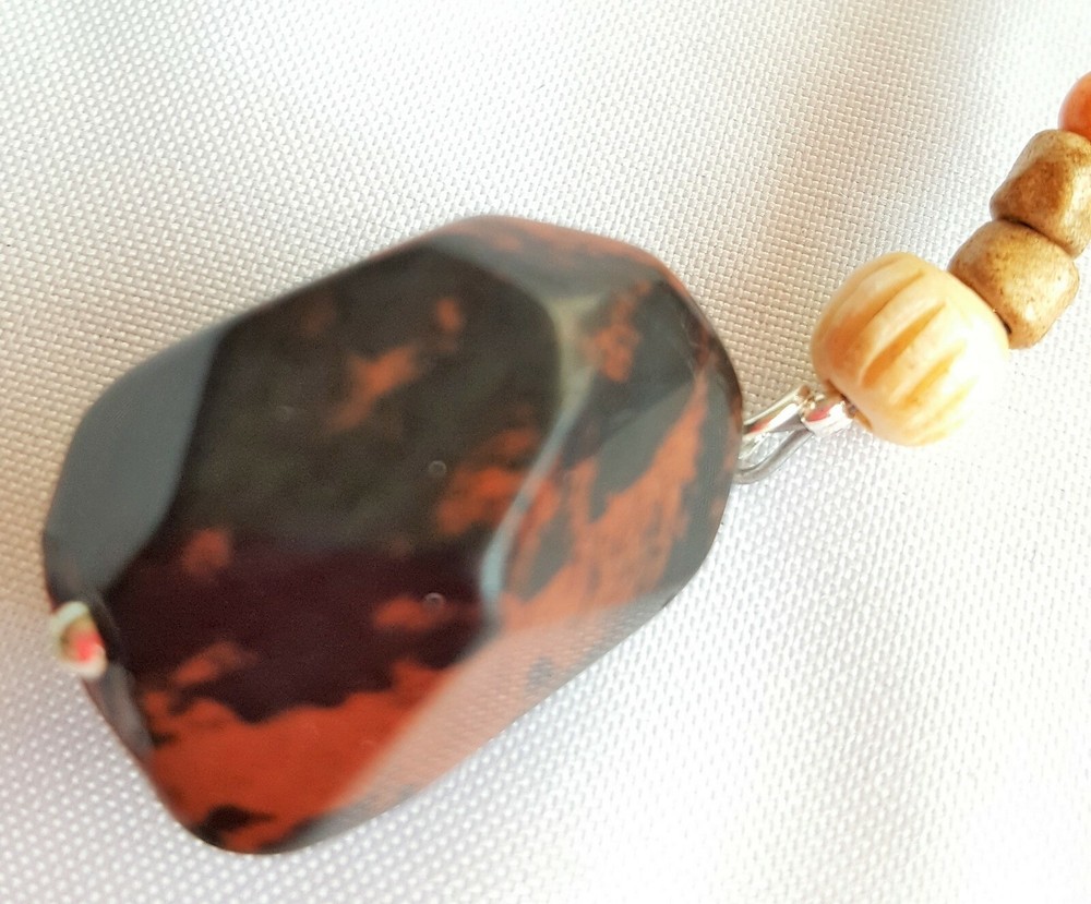 Mahogany Obsidian Pendulum (Reiki blessed, hand-crafted)