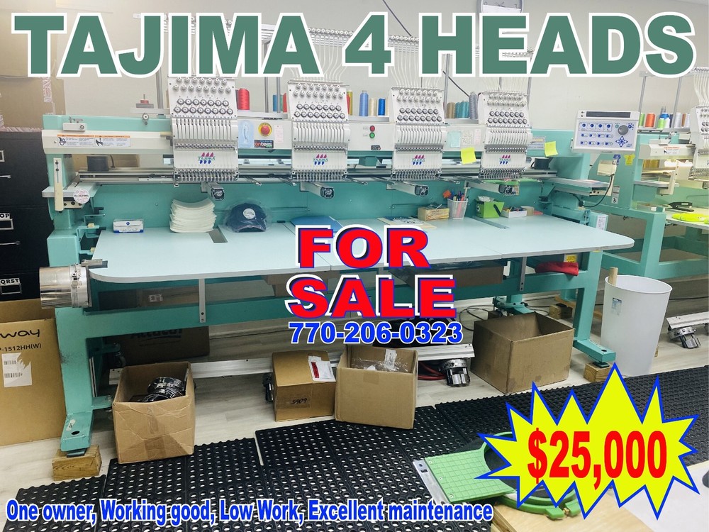 tajima embroidery machine used