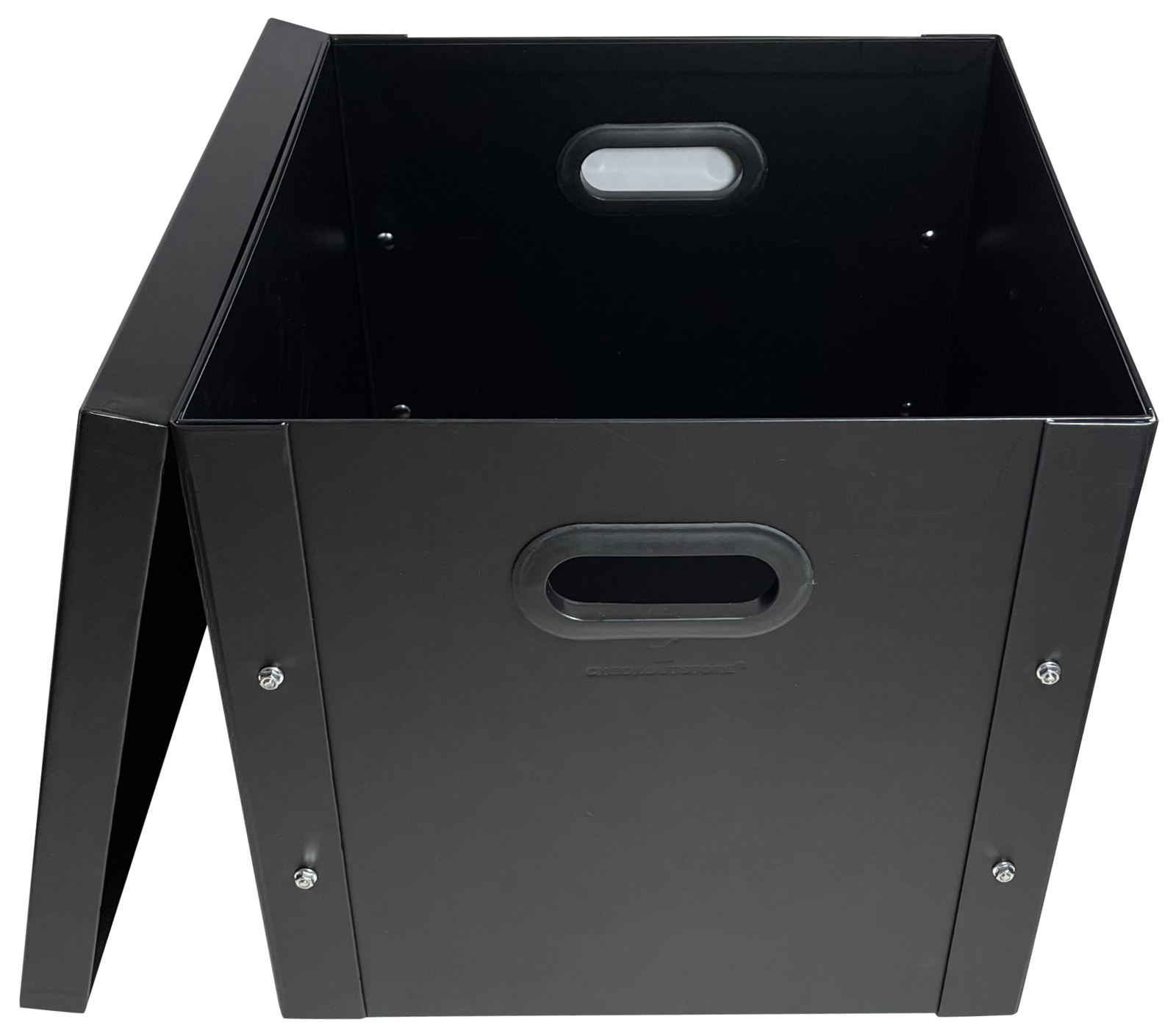 CheckOutStore Black 12" LP Vinyl Record 33 RPM Storage Box