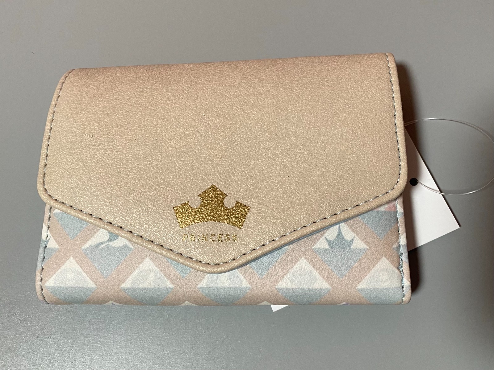 Disney Princess All Over Print Foil Logo Trifold Wallet NWT