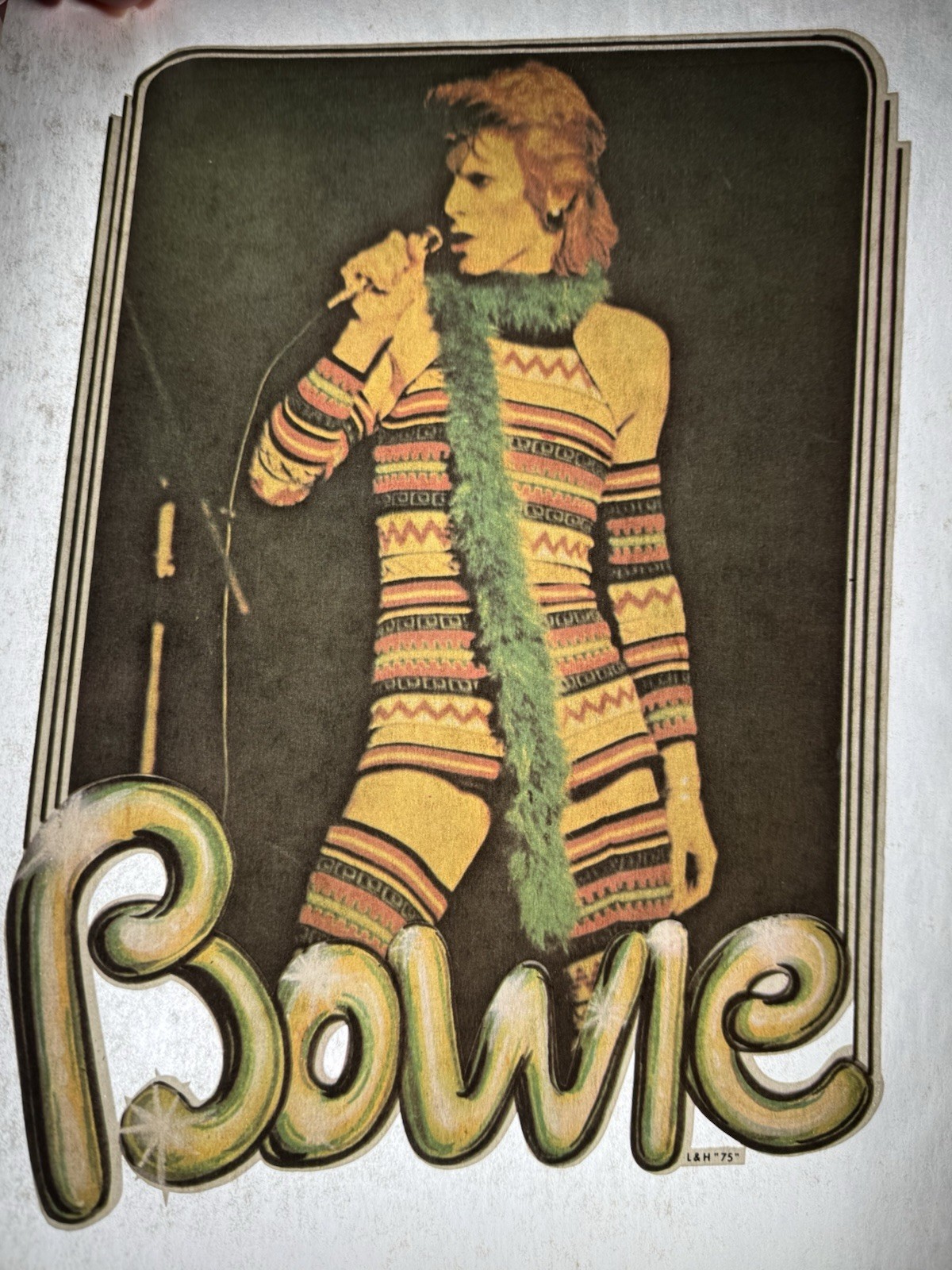 David Bowie 1970S Ziggy Stardust Roach Vintage Heat Transfer Original