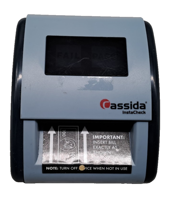 ASSIDA INSTACHECK CASSIDA INSTACHECK CURRENCY DETECTOR