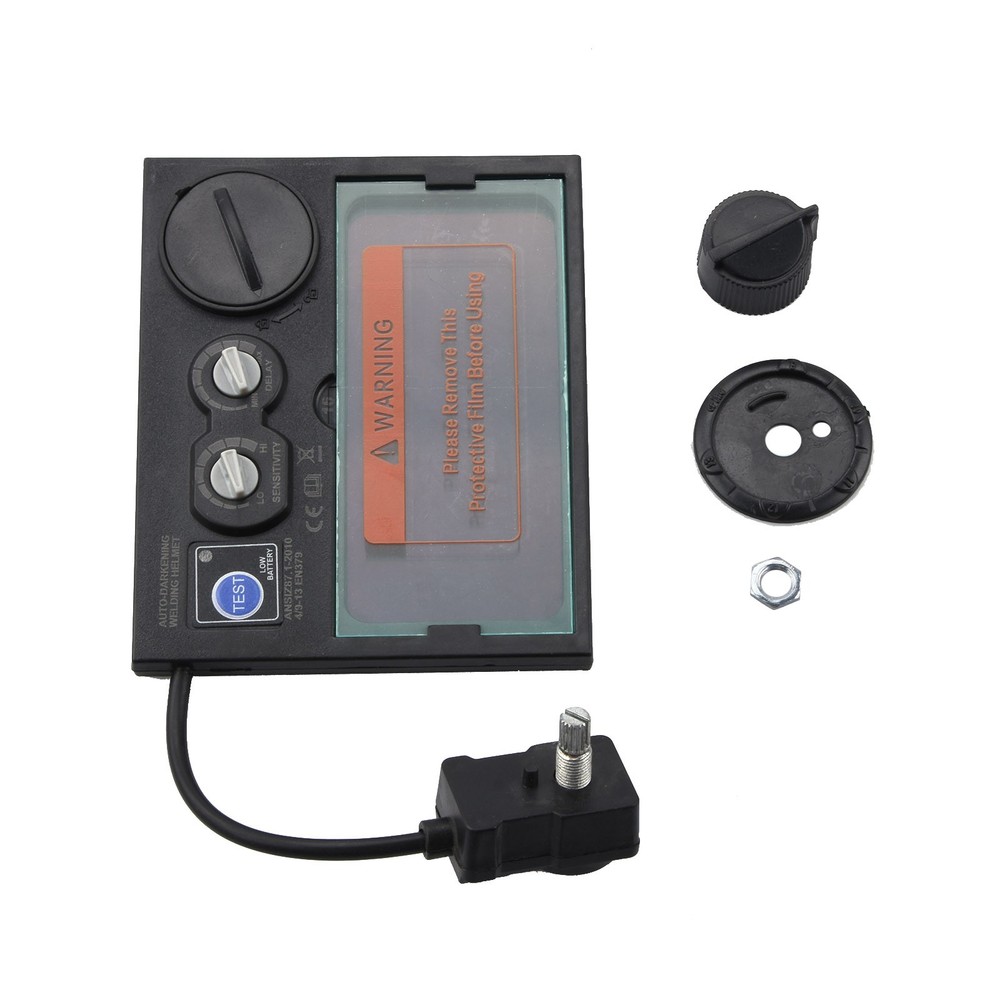 Solar Automatic On/Off Darkening Welding Helmet Len Filter + Protortion Sheet B
