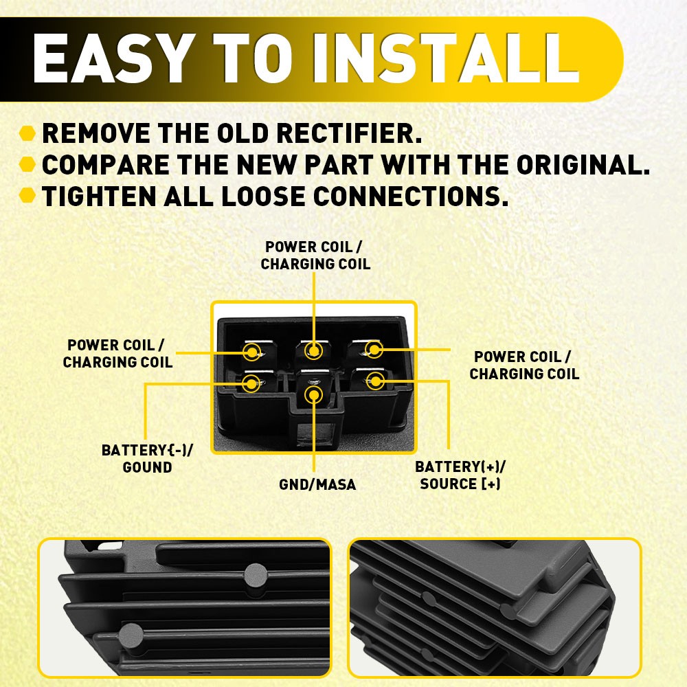 Regulator Rectifier for Kawasaki Mule 2510 2520 KAF620 1994 1995 1996 1997-2000