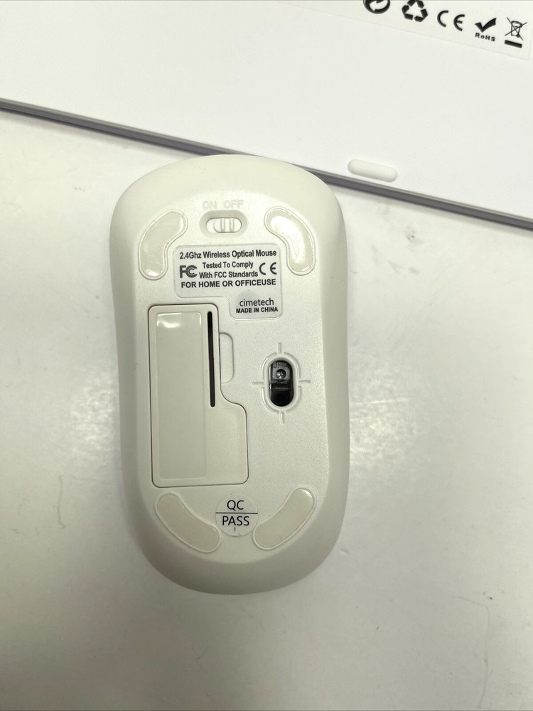 Wireless Keyboard Mouse Combo, Cimetech Compact Full Size Purple