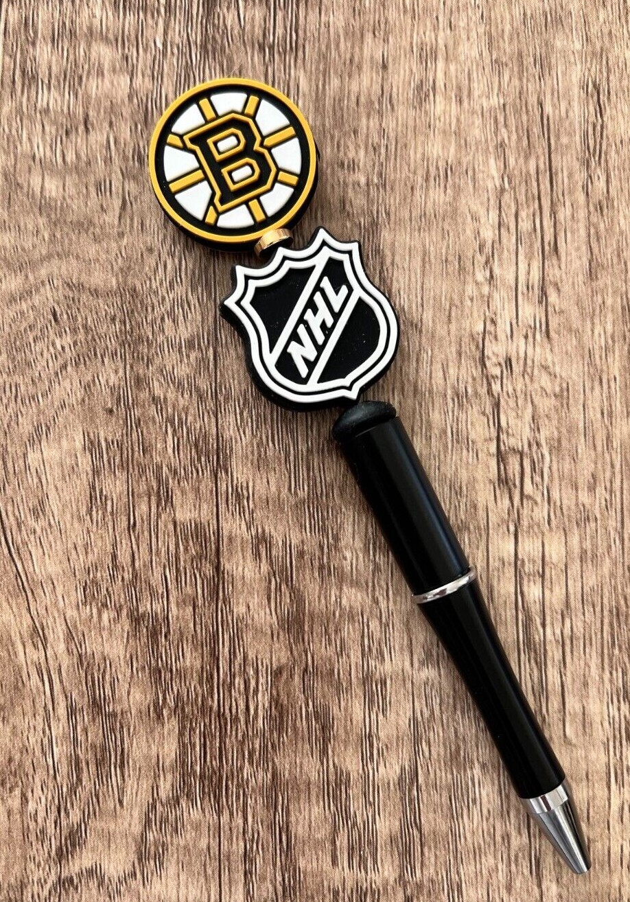 Handmade beaded pens. Hockey. Collect, gifts, gift basket filler, party