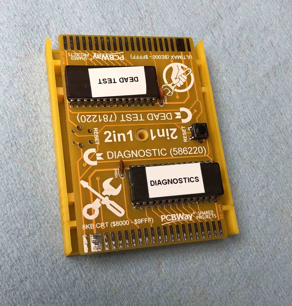 Commodore 64 2-in-1 Dead Test / Diagnostic Case "Case Only" - Yellow