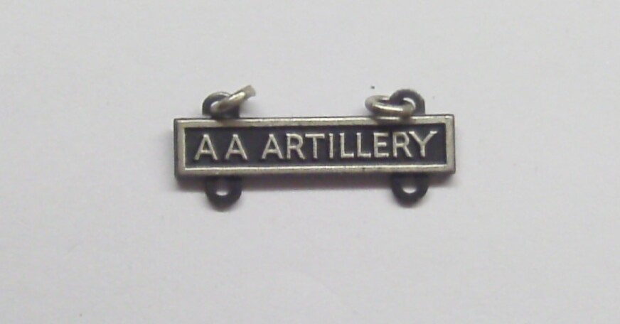 U. S. Army Basic Qualification Badge AA ARTILLERY Bar