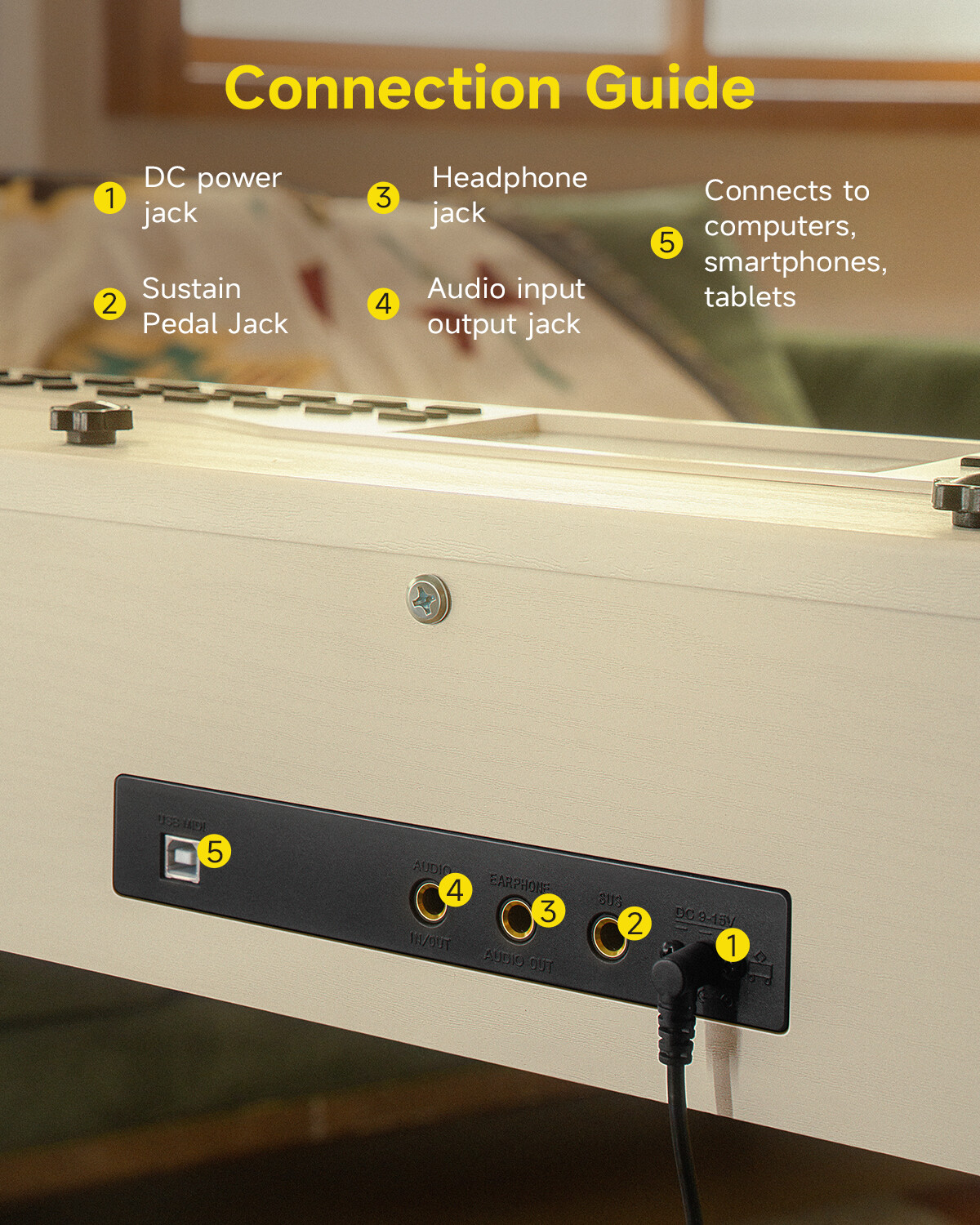 🎹 Donner DDP-95 Digital Piano With Stand Triple Pedal 88 Weighted Key 610 Tones