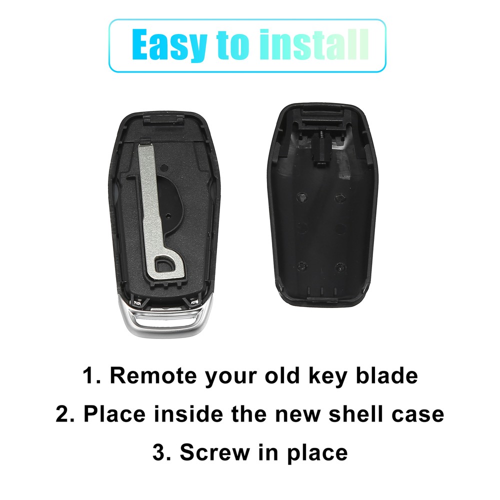 5 Button Smart Key Fob Keyless Entry Remote Key Shell Single Custom for Ford