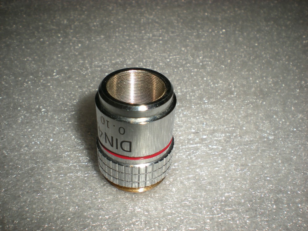 DIN4 0.10 Microscope Objective Lens