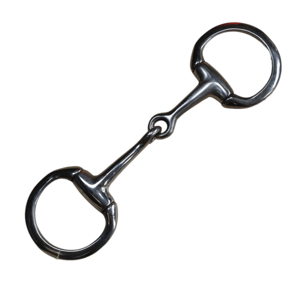 Eggbutt Single Break Pony Snaffle in Stainless Steel - 3 1/2"
