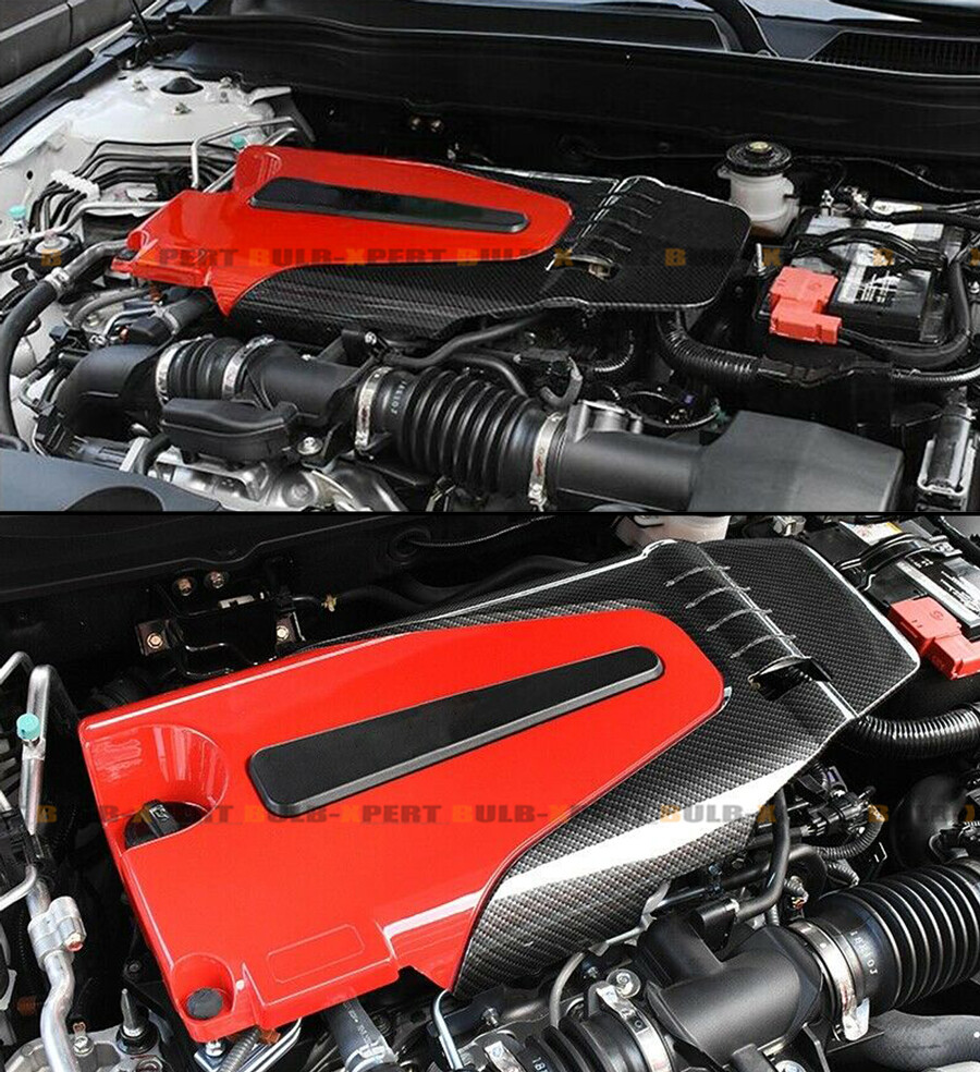 FOR 18-2022 10TH GEN HONDA ACCORD 1.5T RED BLACK TYPE-R STYLE ENGINE VALVE COVER