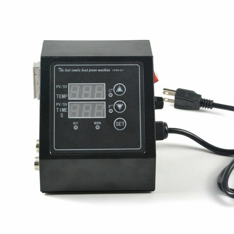 Heat Press Machine Digital Control Box-Temperature Time For TShirt Mug Plate Cap