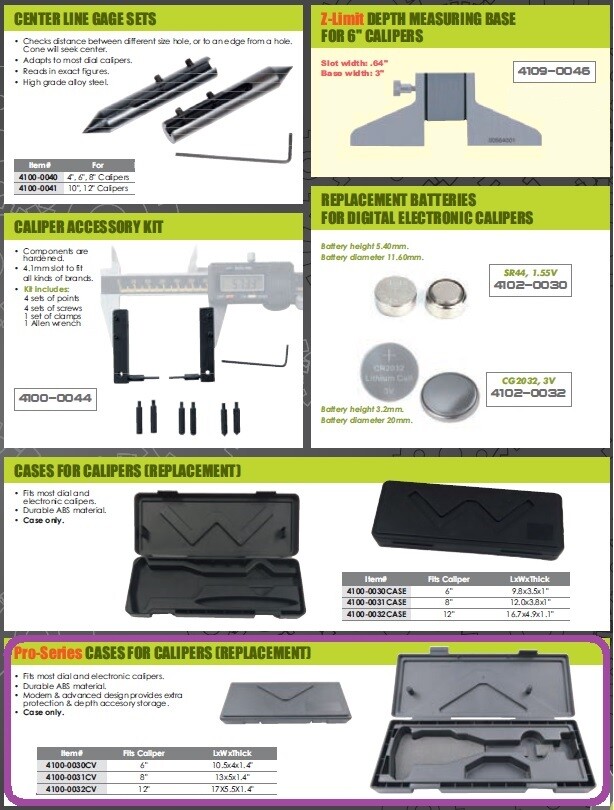 REPLACEMENT CASE FOR A 12" CALIPER (4100-0032CV)