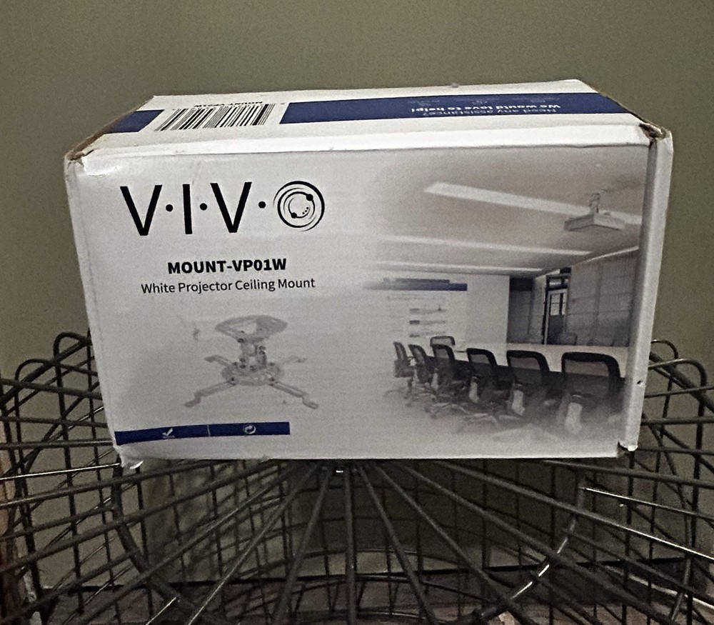 VIVO White Projector Ceiling Mount VP01W