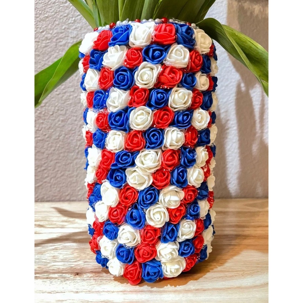 Handmade Vase From Foam Roses