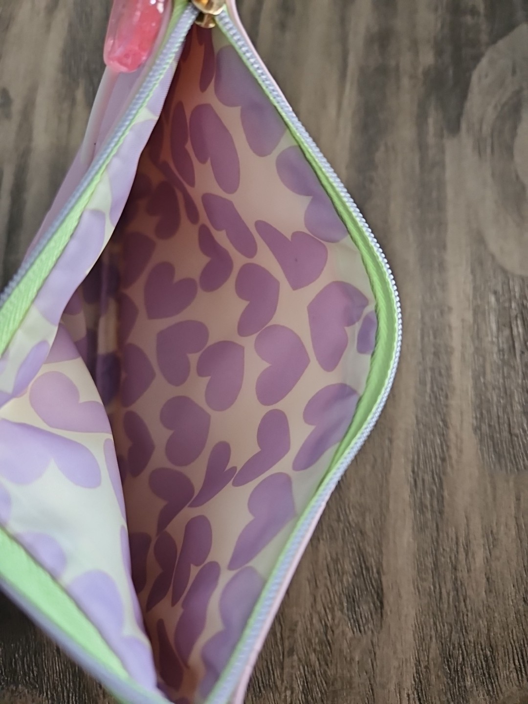 Makeup Bag Cute Pink Hearts Ipsy Brand New Gift Girls Women Travel Heart Storage