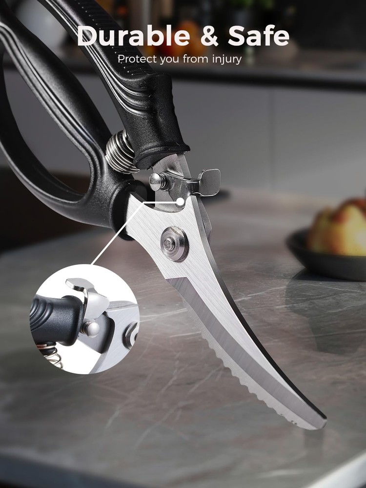 Poultry Shears Heavy Duty Kitchen Scissors for Meat Chicken Bone Fish