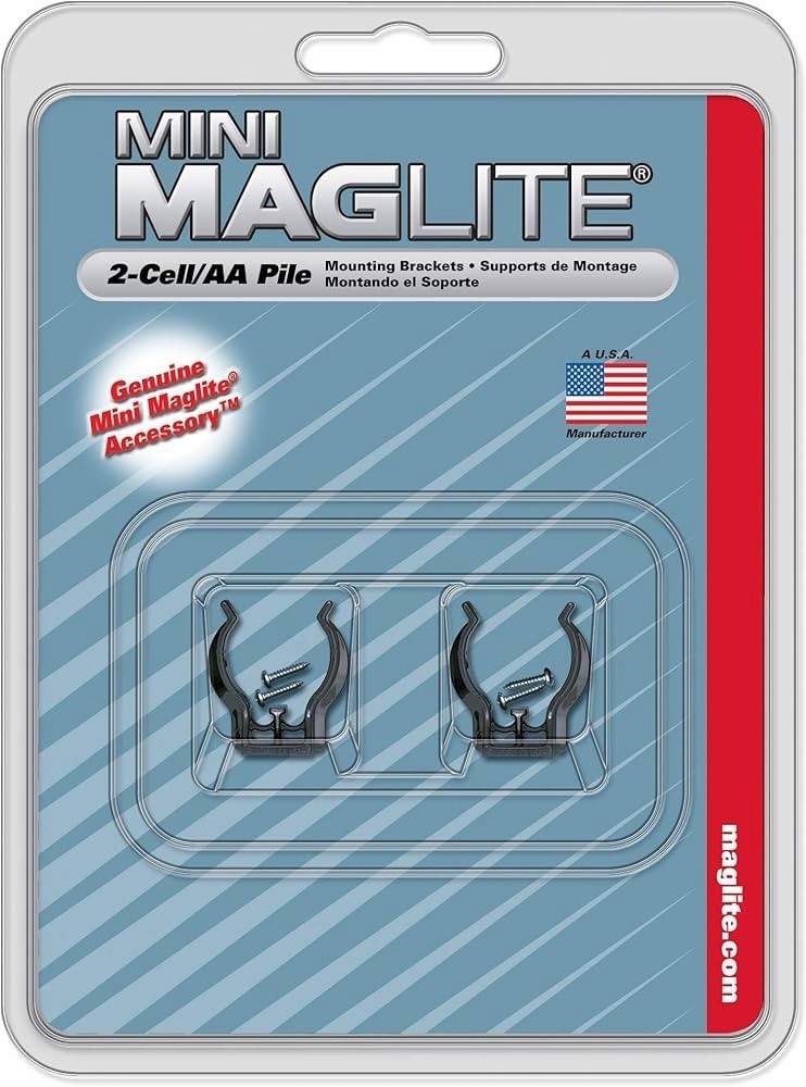 Maglite AM2A496 Universal Flashlight Mounting Brackets for AA-Cell Flashlights
