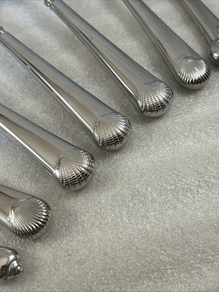 7 pc Reed & Barton Gloucester Shell Williamsburg Stainless Serving Flatware Set