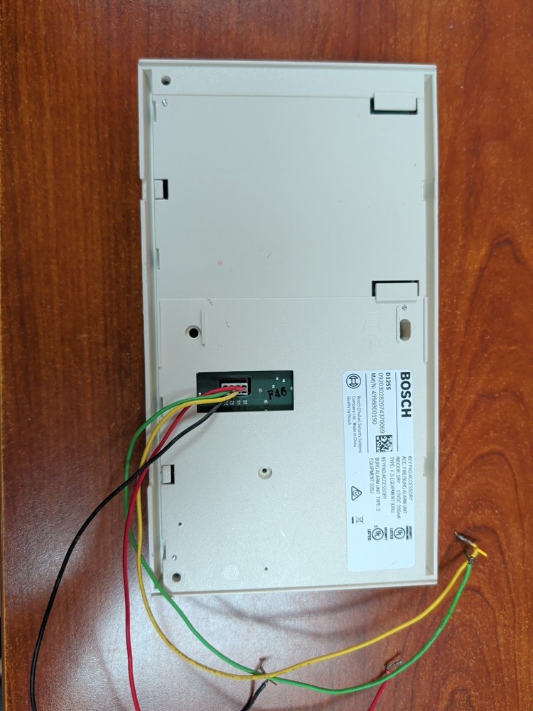 Bosch D1255 Alpha Numeric Wired Security Keypad, 12VDC, White