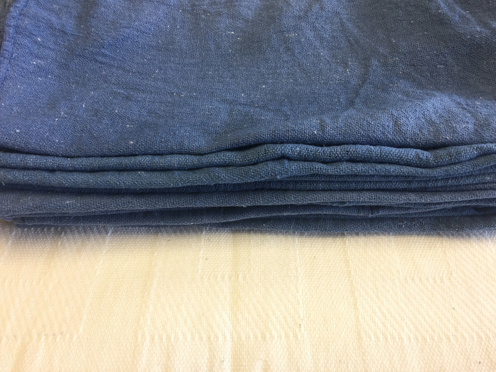 1000 Pieces New Blue Shop Towels Rags Industrial 18"x18"