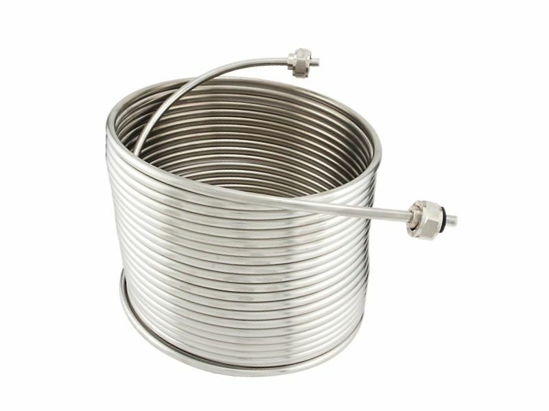 NY Brew Supply Jockey Box Stainless Steel Coil - 5/16" x 50', Left Hand