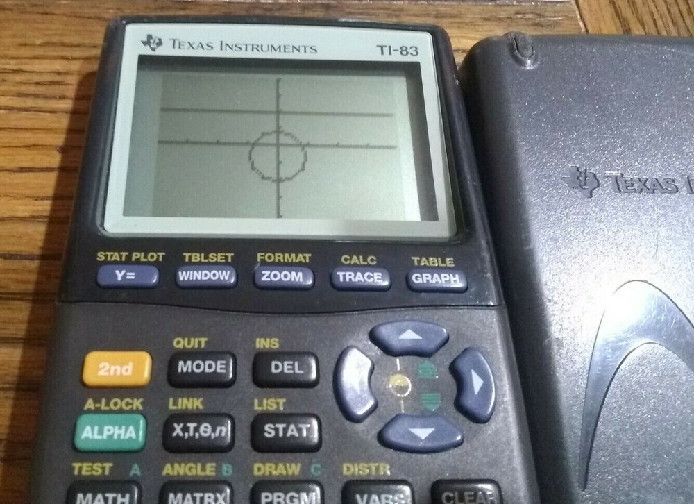 Texas Instruments TI-83 Plus Graphing Calculator Works With Case