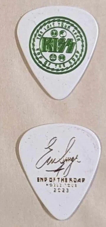 KISS 2023 End of the Road Tour LAST TOUR EVER USA Guitar Pick ERIC SINGER