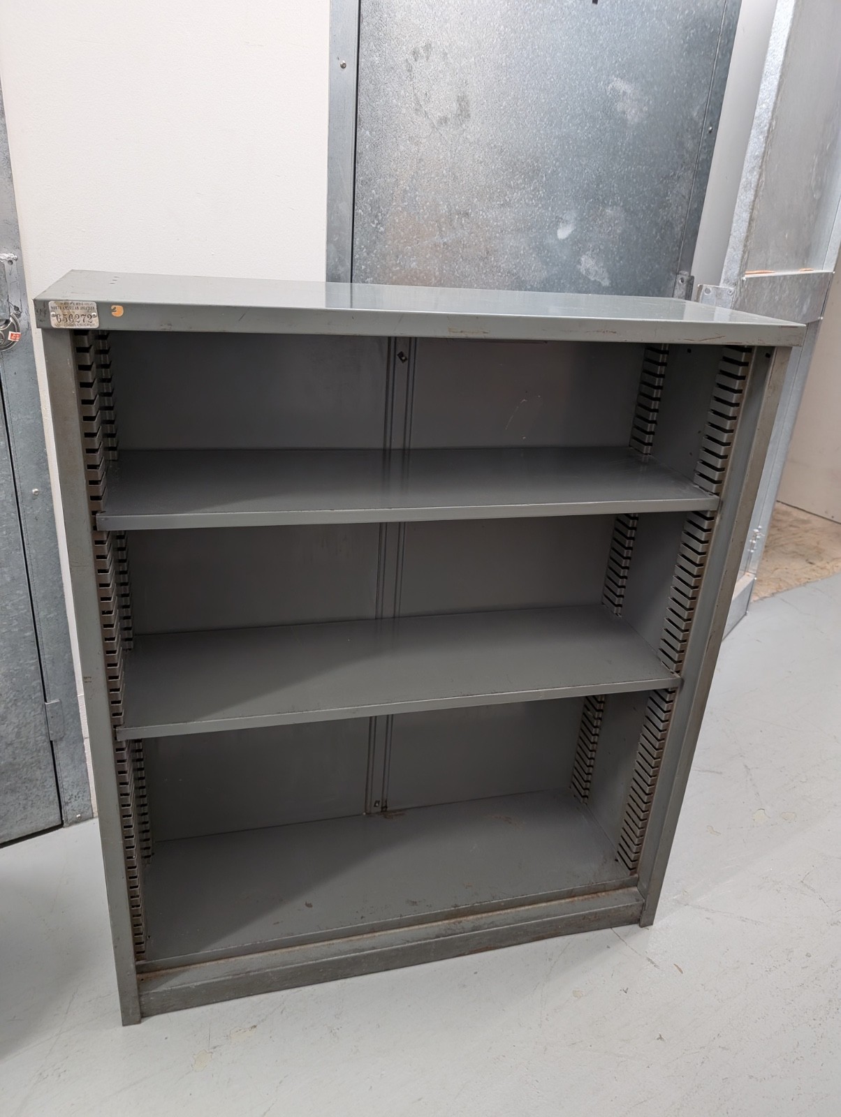 Vintage Mid Century Modern Metal Bookcase 1960's - Made in USA