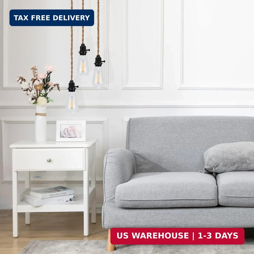 UL Listed E26 Light Socket, Threaded Lamp Socket Replacement with ON/Off Switch