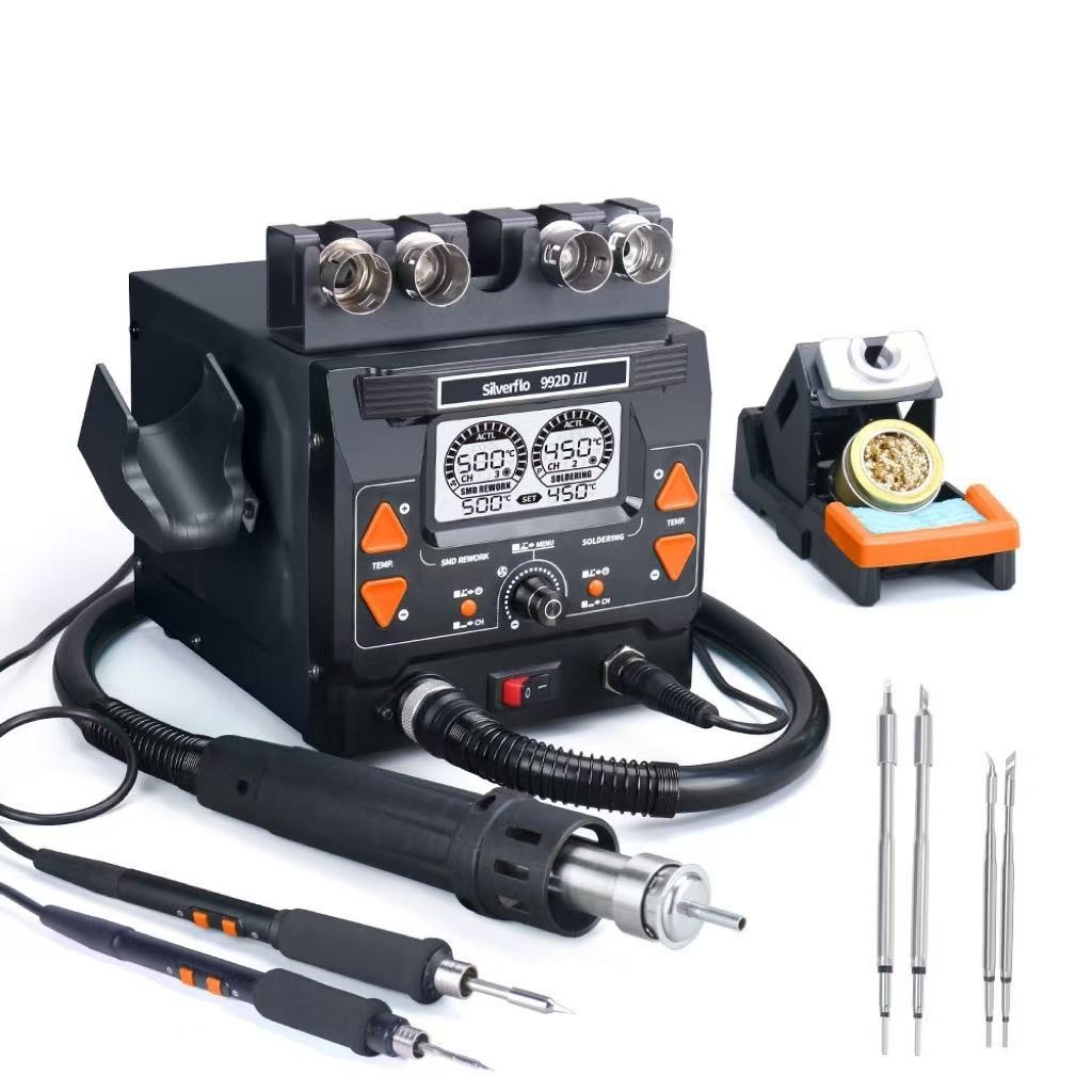 992D-III Soldering Station Hot Air Desoldering Rework Station C210/C245
