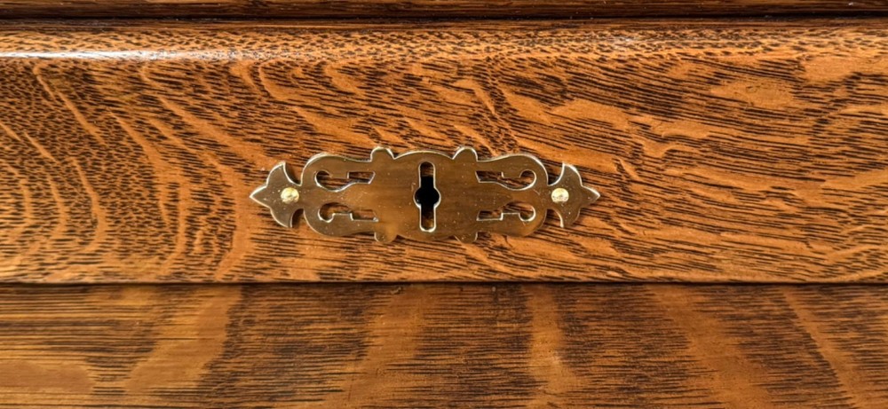 Antique Oak Macey's Roll Top Desk