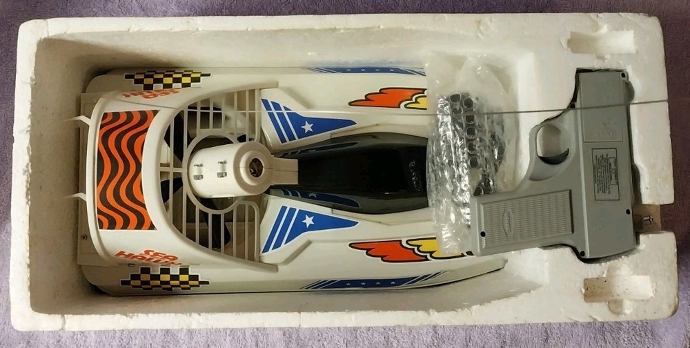 SeaHawk Vintage Radio Control Hovercraft w/ Original Box & Paperwork, Tested