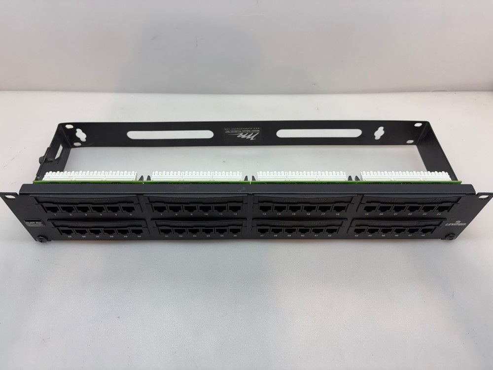 Leviton 5G596-U48 48-Port Cat5 Universal Patch Panel with Bracket Free Shipping